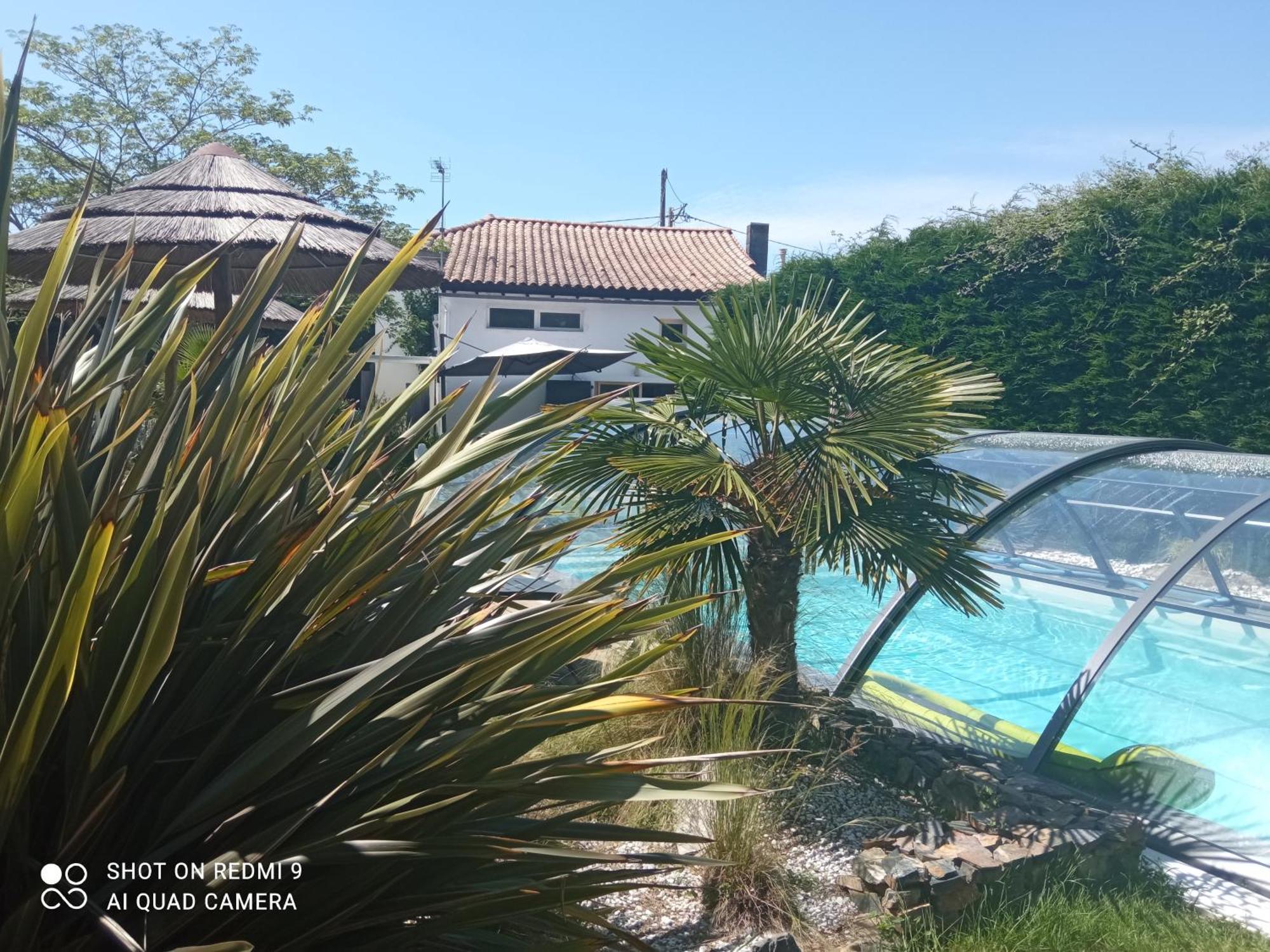 Bed and Breakfast Mas Des Vignes Piscine Chauffee Le Champ-Saint-Pere Exteriér fotografie